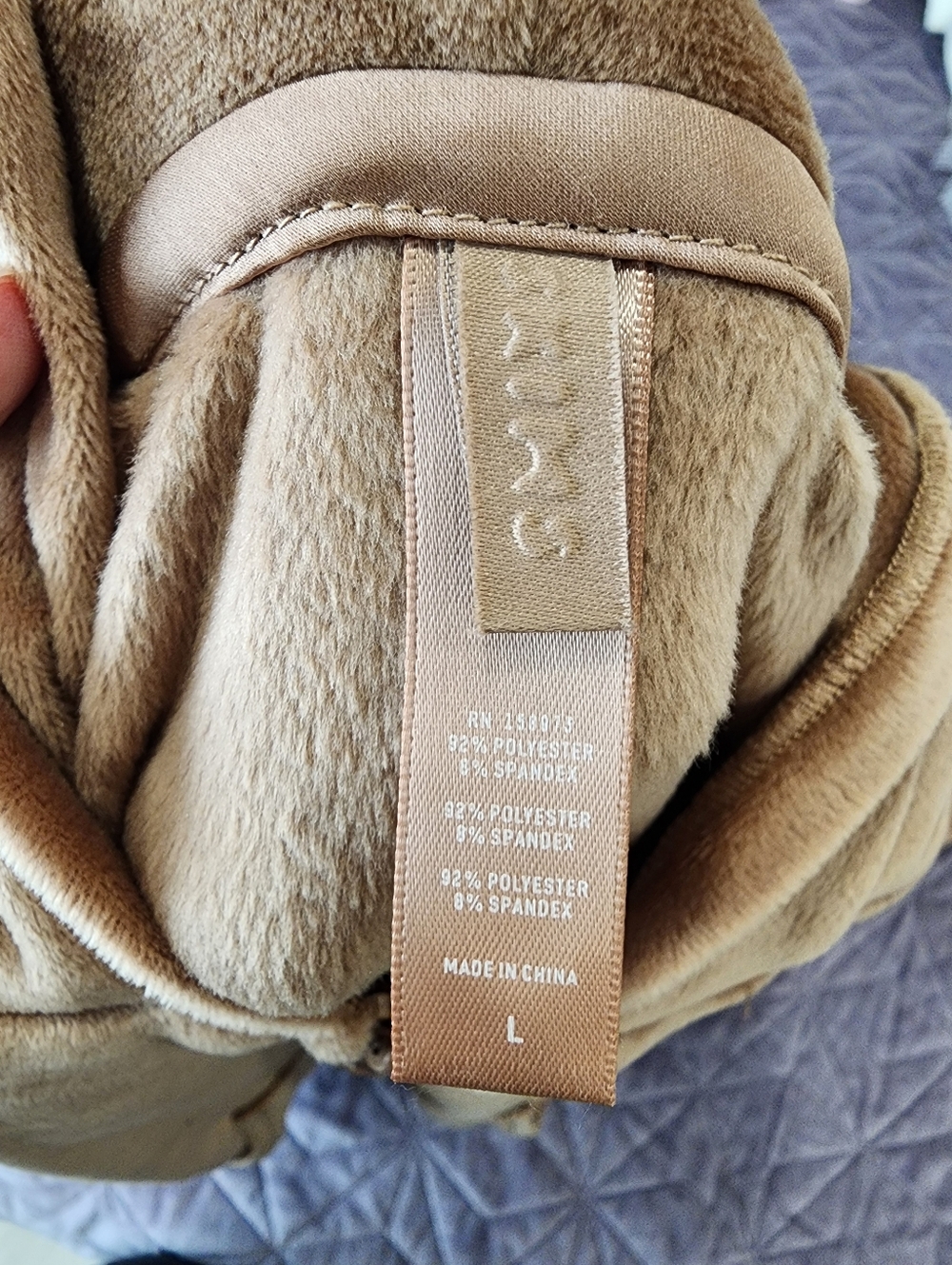 SKIMS Velour Zip Up Hoodie Sienna Chocolate Brown Y2K Cybercore Large - Picture 3 of 7